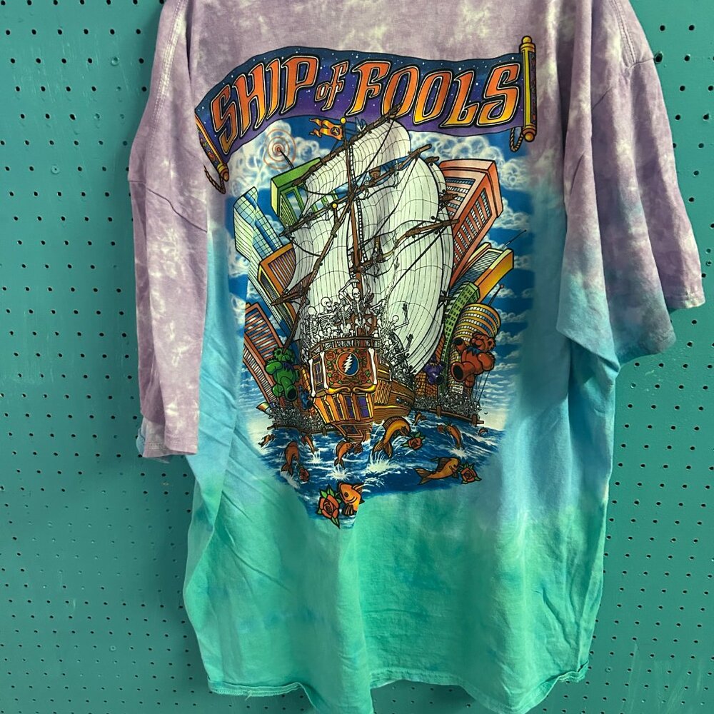 Grateful Dead Y2K Ship of Fools 2X T shirt Tie Dye - Picture 2 of 5